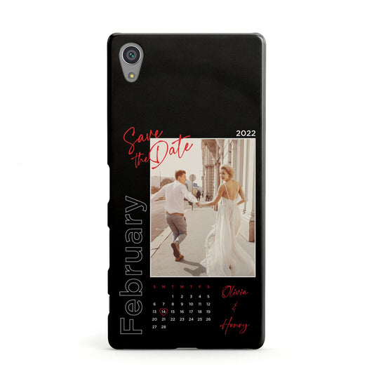Wedding Date Personalised Photo Sony Xperia Case