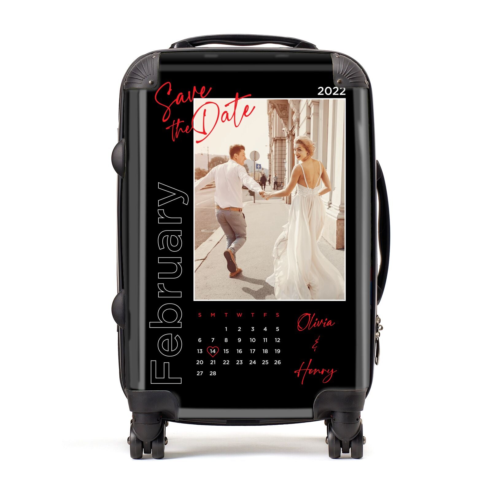 Wedding Date Personalised Photo Suitcase
