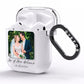 Wedding Photo Upload Keepsake with Text AirPods Clear Case Side Image
