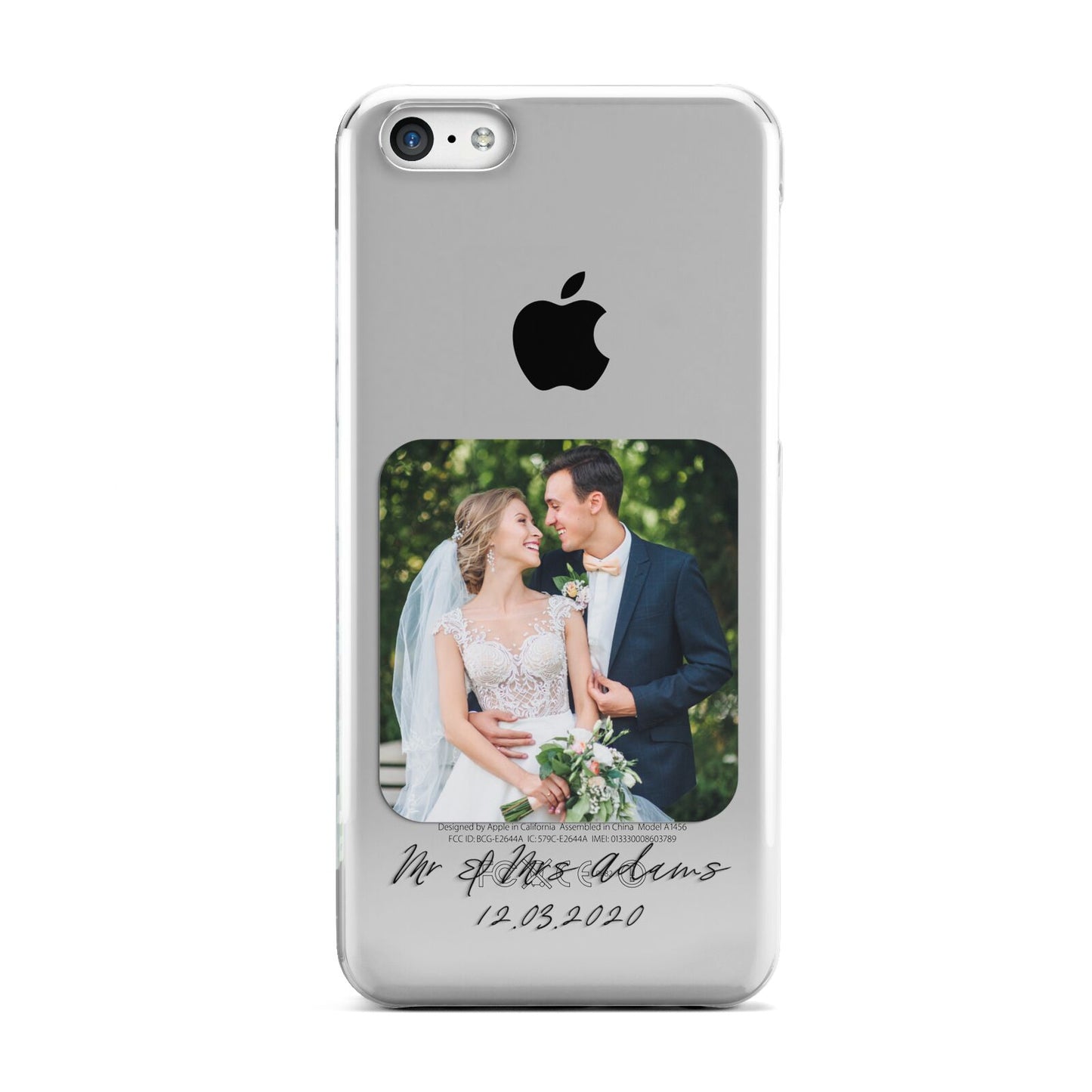 Wedding Photo Upload Keepsake with Text Apple iPhone 5c Case