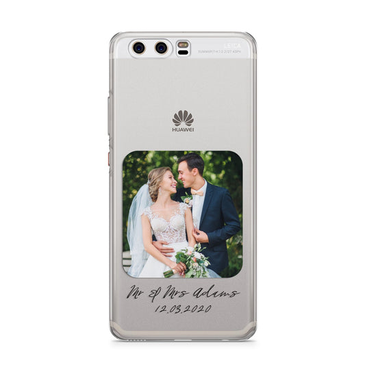 Wedding Photo Upload Keepsake with Text Huawei P10 Phone Case