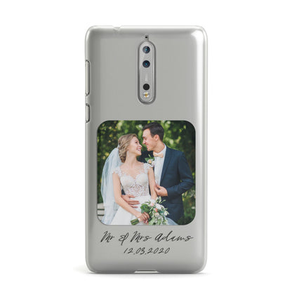 Wedding Photo Upload Keepsake with Text Nokia Case