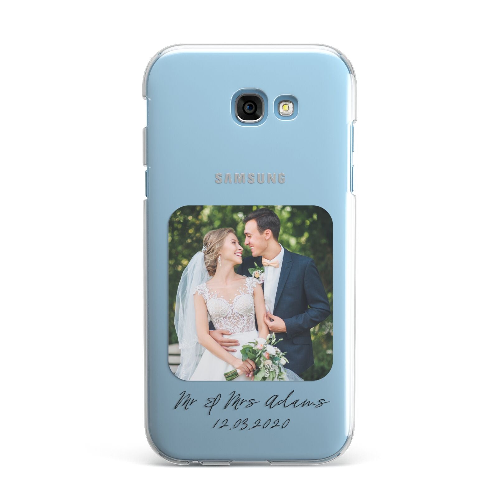 Wedding Photo Upload Keepsake with Text Samsung Galaxy A7 2017 Case