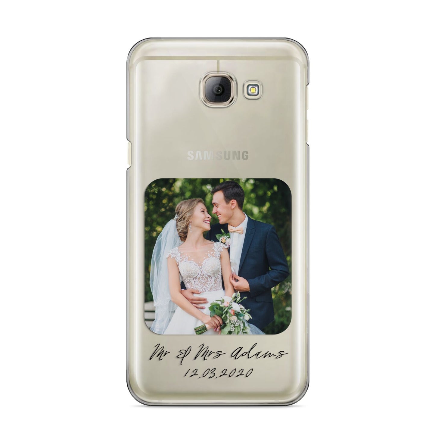 Wedding Photo Upload Keepsake with Text Samsung Galaxy A8 2016 Case
