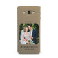 Wedding Photo Upload Keepsake with Text Samsung Galaxy A8 Case