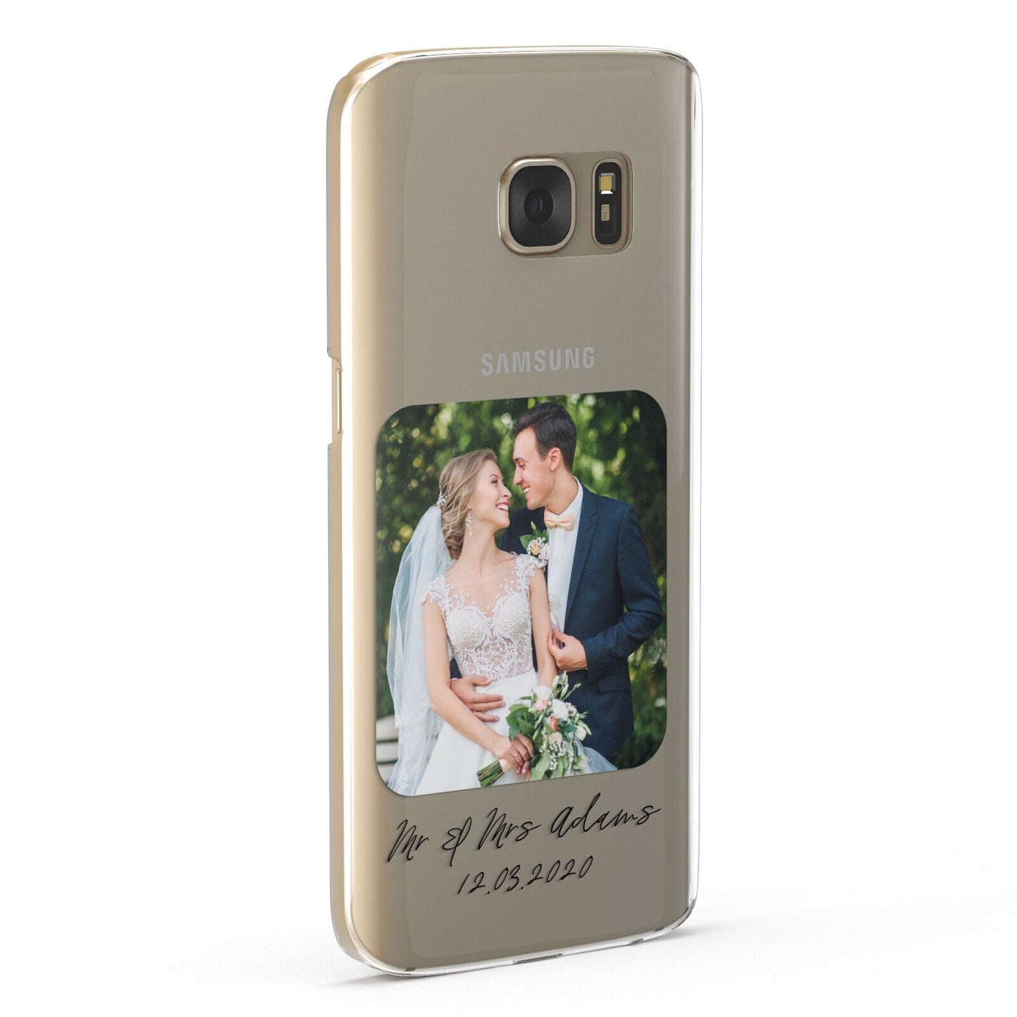 Wedding Photo Upload Keepsake with Text Samsung Galaxy Case Fourty Five Degrees