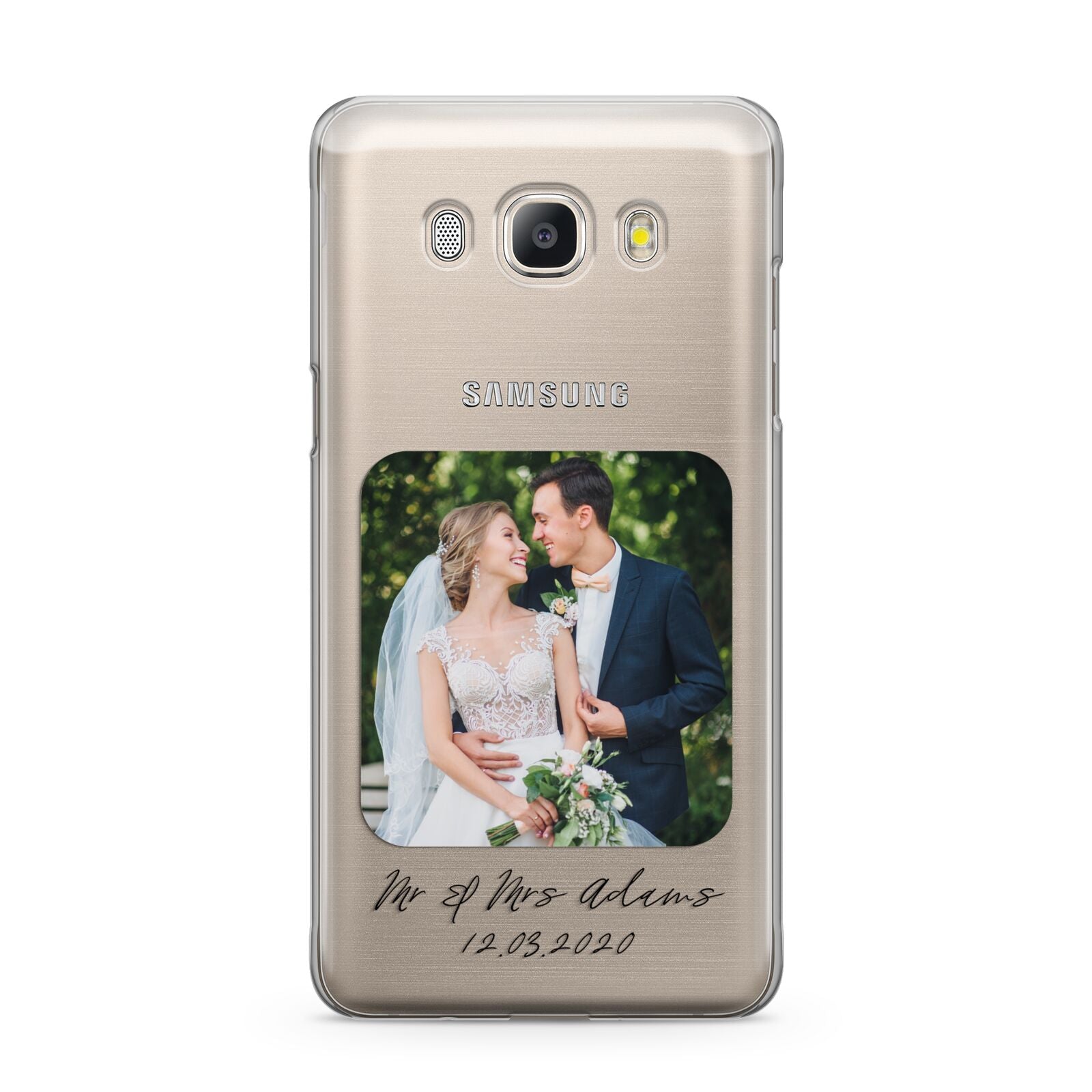 Wedding Photo Upload Keepsake with Text Samsung Galaxy J5 2016 Case