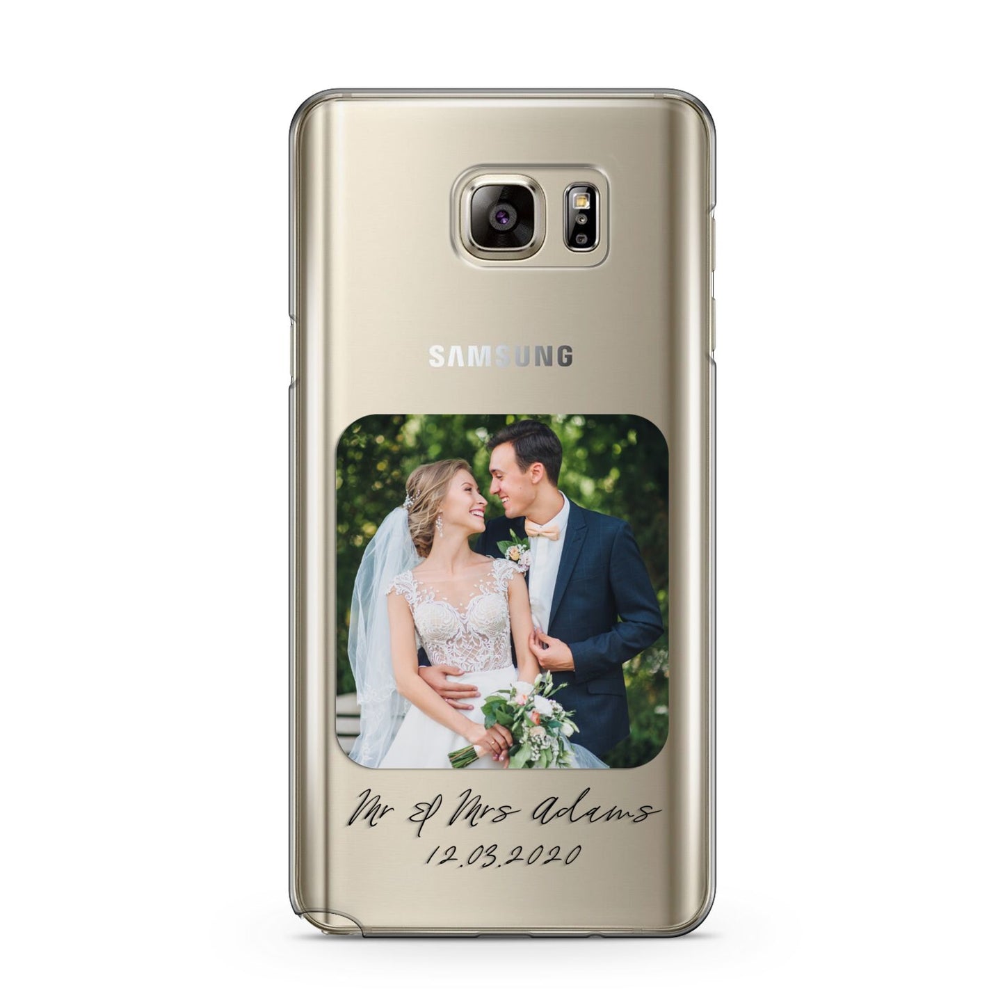Wedding Photo Upload Keepsake with Text Samsung Galaxy Note 5 Case