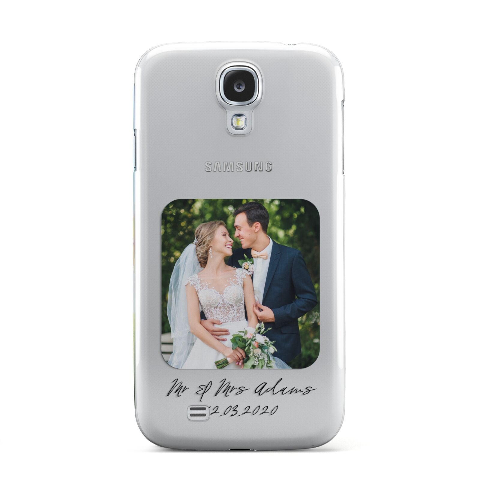 Wedding Photo Upload Keepsake with Text Samsung Galaxy S4 Case
