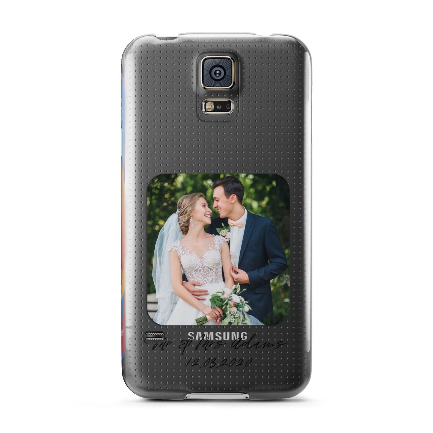 Wedding Photo Upload Keepsake with Text Samsung Galaxy S5 Case