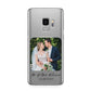 Wedding Photo Upload Keepsake with Text Samsung Galaxy S9 Case