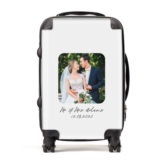 Wedding Photo Upload Keepsake with Text Suitcase