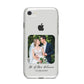 Wedding Photo Upload Keepsake with Text iPhone 8 Bumper Case on Silver iPhone