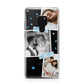 Wedding Snaps Collage with Blue Hearts and Name Huawei Mate 20 Phone Case