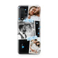 Wedding Snaps Collage with Blue Hearts and Name Huawei Nova 6 Phone Case