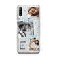 Wedding Snaps Collage with Blue Hearts and Name Huawei P30 Lite Phone Case