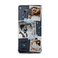 Wedding Snaps Collage with Blue Hearts and Name Samsung Galaxy Alpha Case