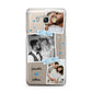 Wedding Snaps Collage with Blue Hearts and Name Samsung Galaxy J5 2016 Case