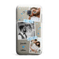 Wedding Snaps Collage with Blue Hearts and Name Samsung Galaxy J7 Case