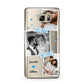 Wedding Snaps Collage with Blue Hearts and Name Samsung Galaxy Note 5 Case