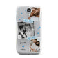 Wedding Snaps Collage with Blue Hearts and Name Samsung Galaxy S4 Case