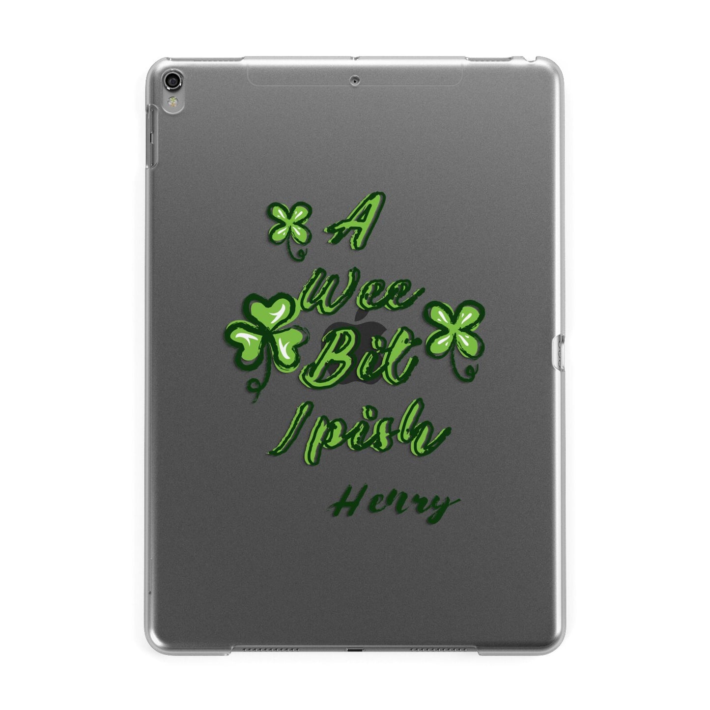 Wee Bit Irish Personalised Apple iPad Grey Case