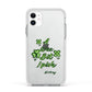 Wee Bit Irish Personalised Apple iPhone 11 in White with White Impact Case