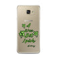Wee Bit Irish Personalised Samsung Galaxy A7 2016 Case on gold phone