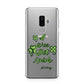 Wee Bit Irish Personalised Samsung Galaxy S9 Plus Case on Silver phone