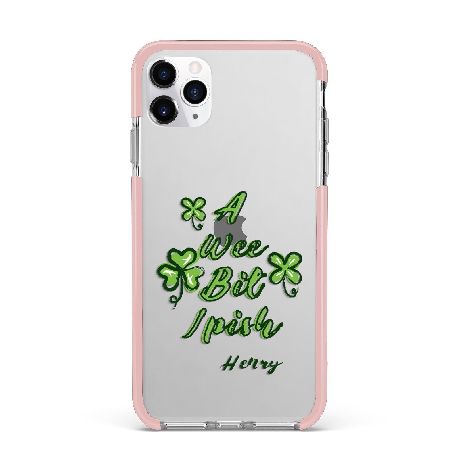 Wee Bit Irish Personalised iPhone 11 Pro Max Impact Pink Edge Case