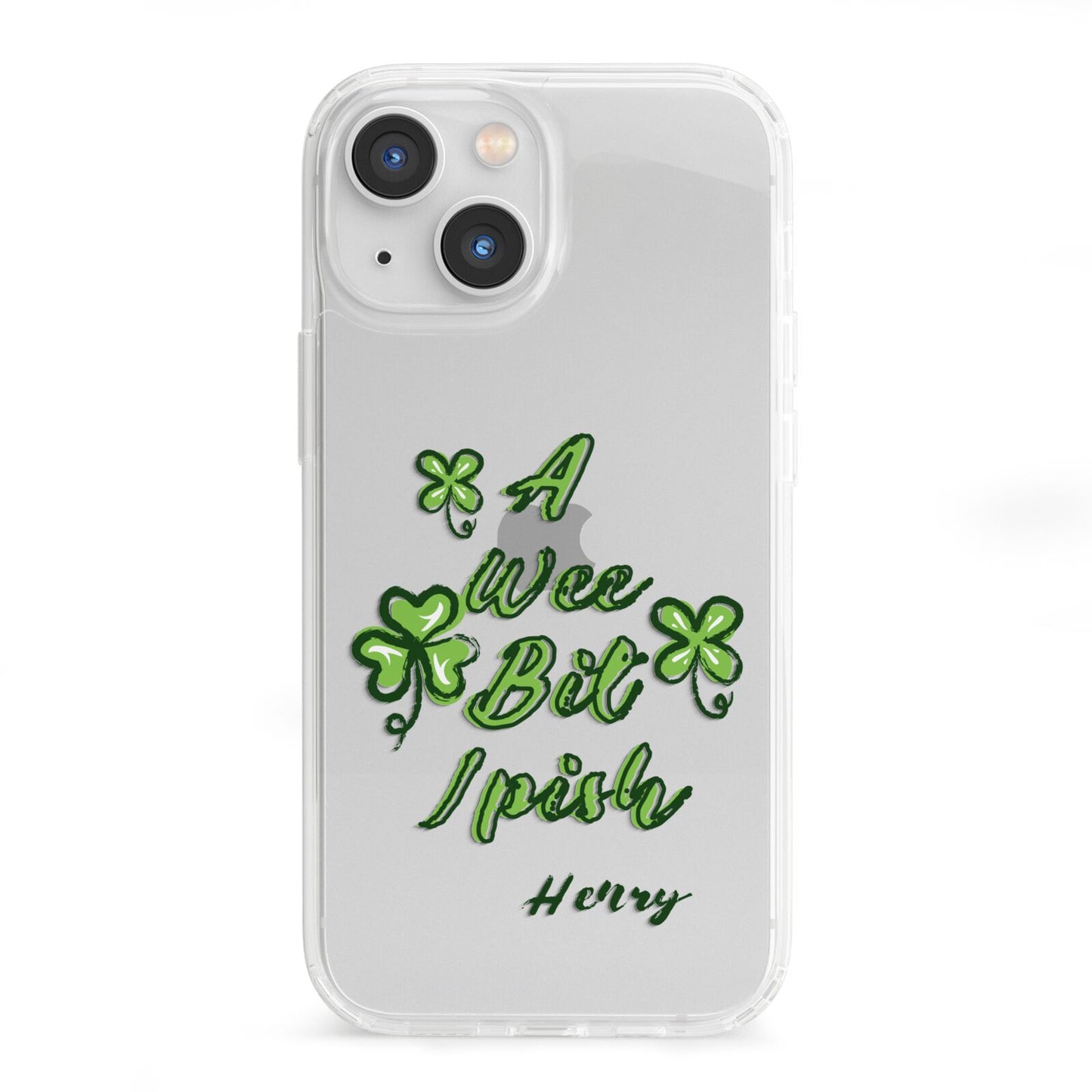 Wee Bit Irish Personalised iPhone 13 Mini Clear Bumper Case