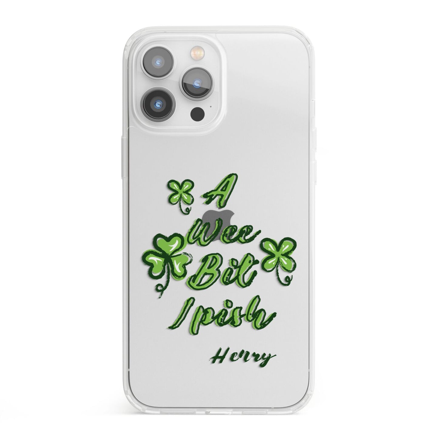 Wee Bit Irish Personalised iPhone 13 Pro Max Clear Bumper Case