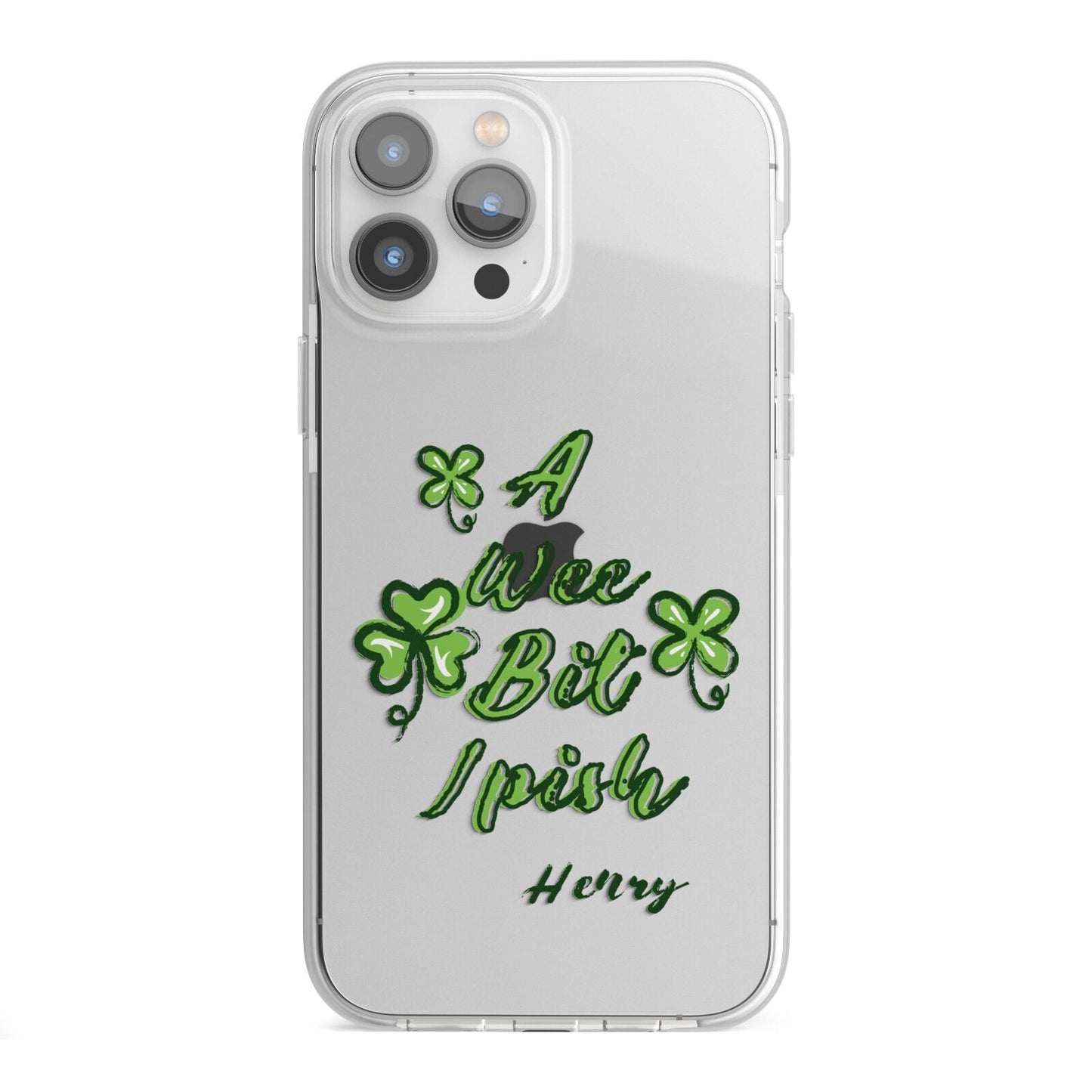 Wee Bit Irish Personalised iPhone 13 Pro Max TPU Impact Case with White Edges