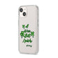 Wee Bit Irish Personalised iPhone 14 Clear Tough Case Starlight Angled Image
