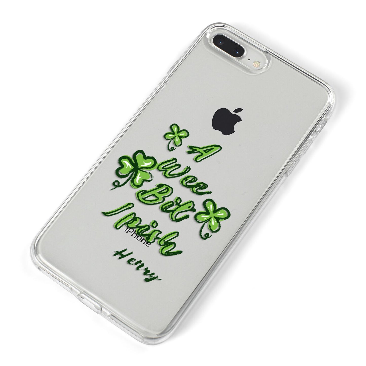 Wee Bit Irish Personalised iPhone 8 Plus Bumper Case on Silver iPhone Alternative Image