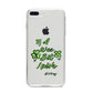 Wee Bit Irish Personalised iPhone 8 Plus Bumper Case on Silver iPhone