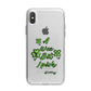 Wee Bit Irish Personalised iPhone X Bumper Case on Silver iPhone Alternative Image 1