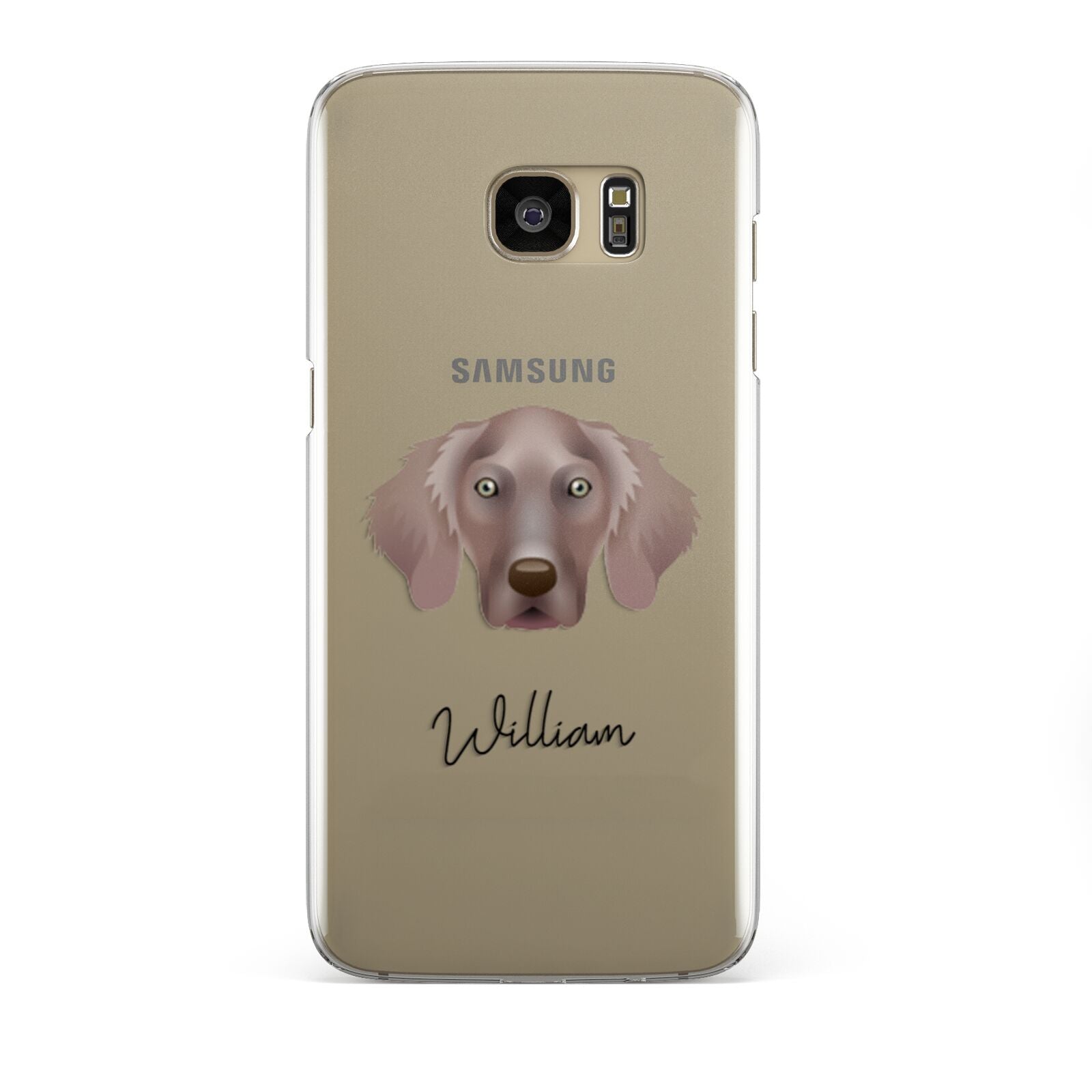 Weimaraner Personalised Samsung Galaxy S7 Edge Case