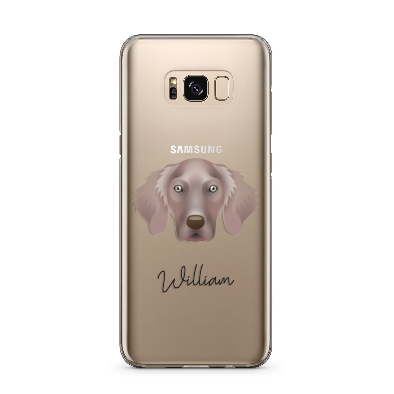 Weimaraner Personalised Samsung Galaxy S8 Plus Case