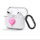 Welcome Baby Girl Balloon AirPods Clear Case 3rd Gen Side Image