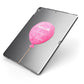 Welcome Baby Girl Balloon Apple iPad Case on Grey iPad Side View