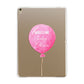 Welcome Baby Girl Balloon Apple iPad Gold Case