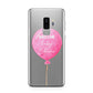 Welcome Baby Girl Balloon Samsung Galaxy S9 Plus Case on Silver phone