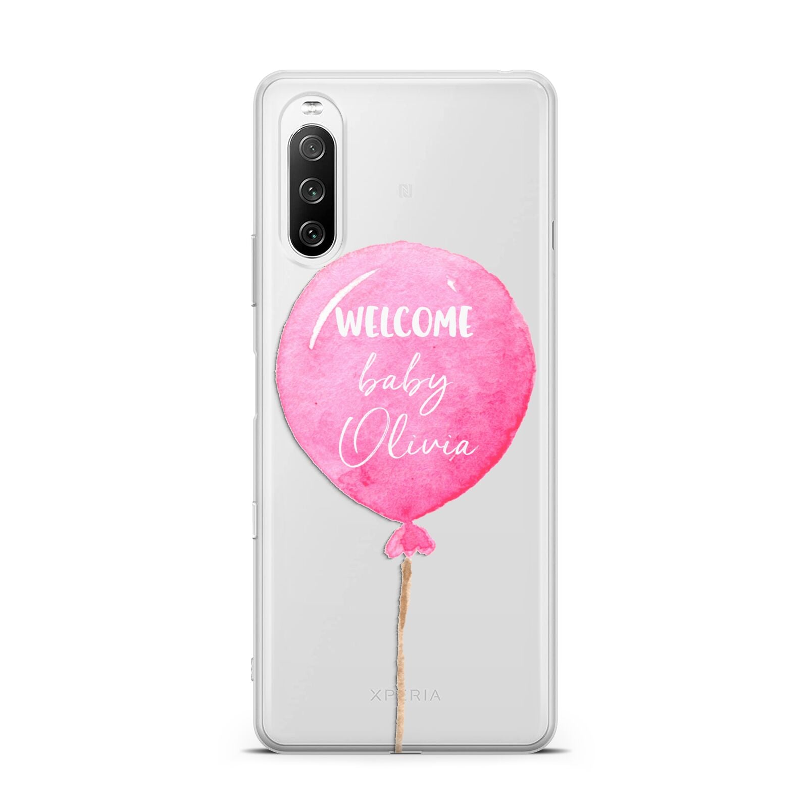 Welcome Baby Girl Balloon Sony Xperia 10 III Case