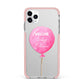 Welcome Baby Girl Balloon iPhone 11 Pro Max Impact Pink Edge Case