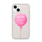 Welcome Baby Girl Balloon iPhone 14 Clear Tough Case Starlight