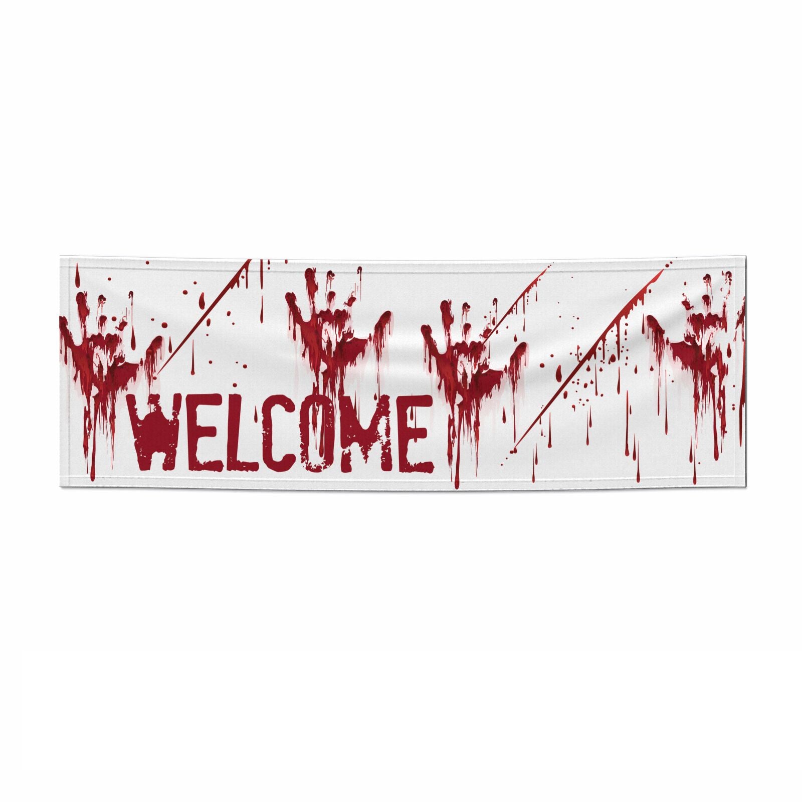 Welcome Halloween 6x2 Paper Banner