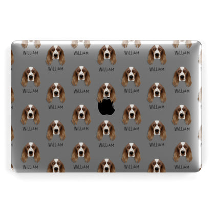 Welsh Springer Spaniel Icon with Name Apple MacBook Case