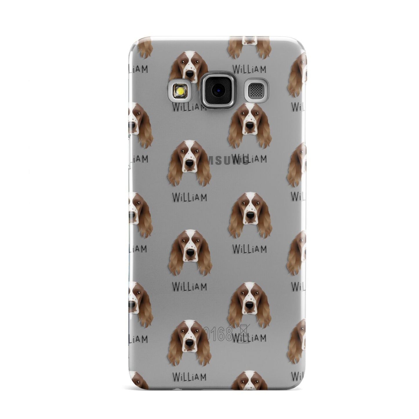 Welsh Springer Spaniel Icon with Name Samsung Galaxy A3 Case