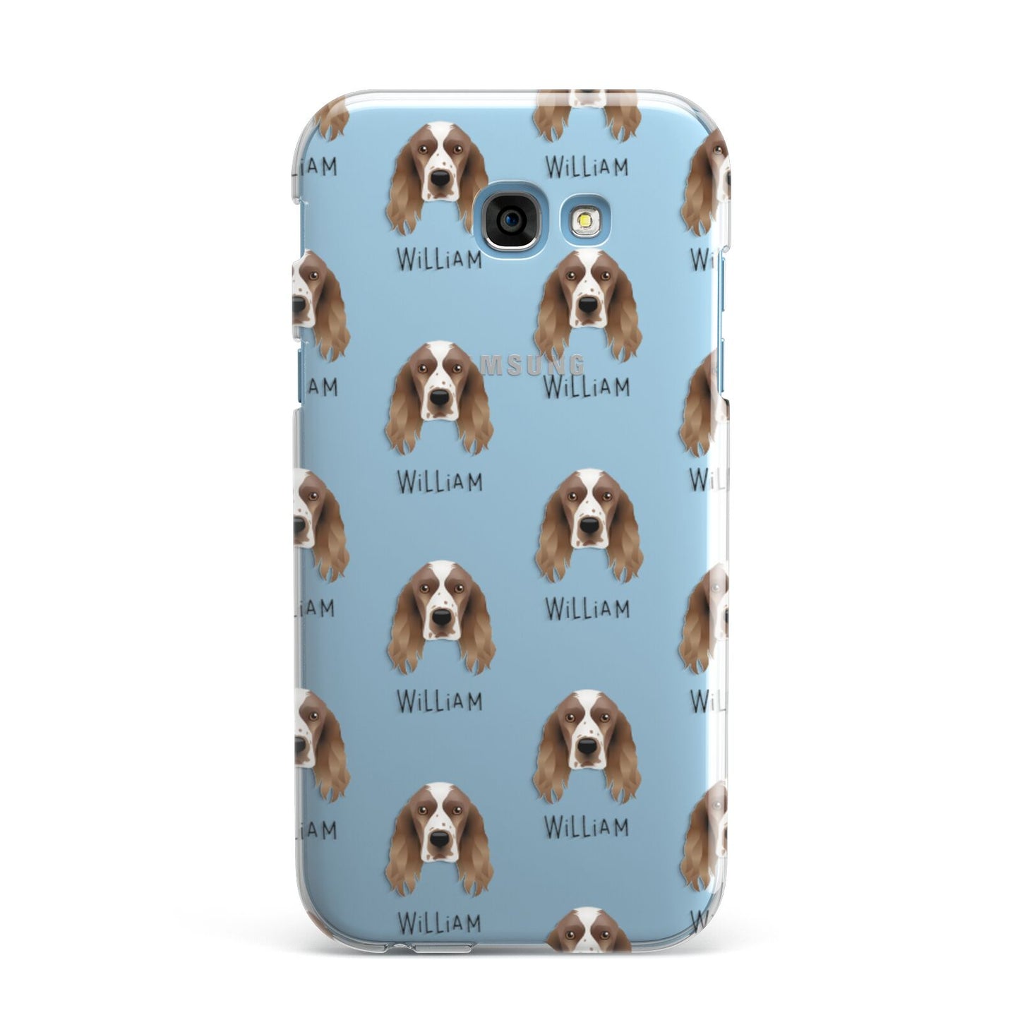 Welsh Springer Spaniel Icon with Name Samsung Galaxy A7 2017 Case